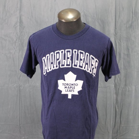 Toronto Maple Leafs Shirt (VTG) - Block SCript and Logo - Men's Medium - Picture 3 of 8